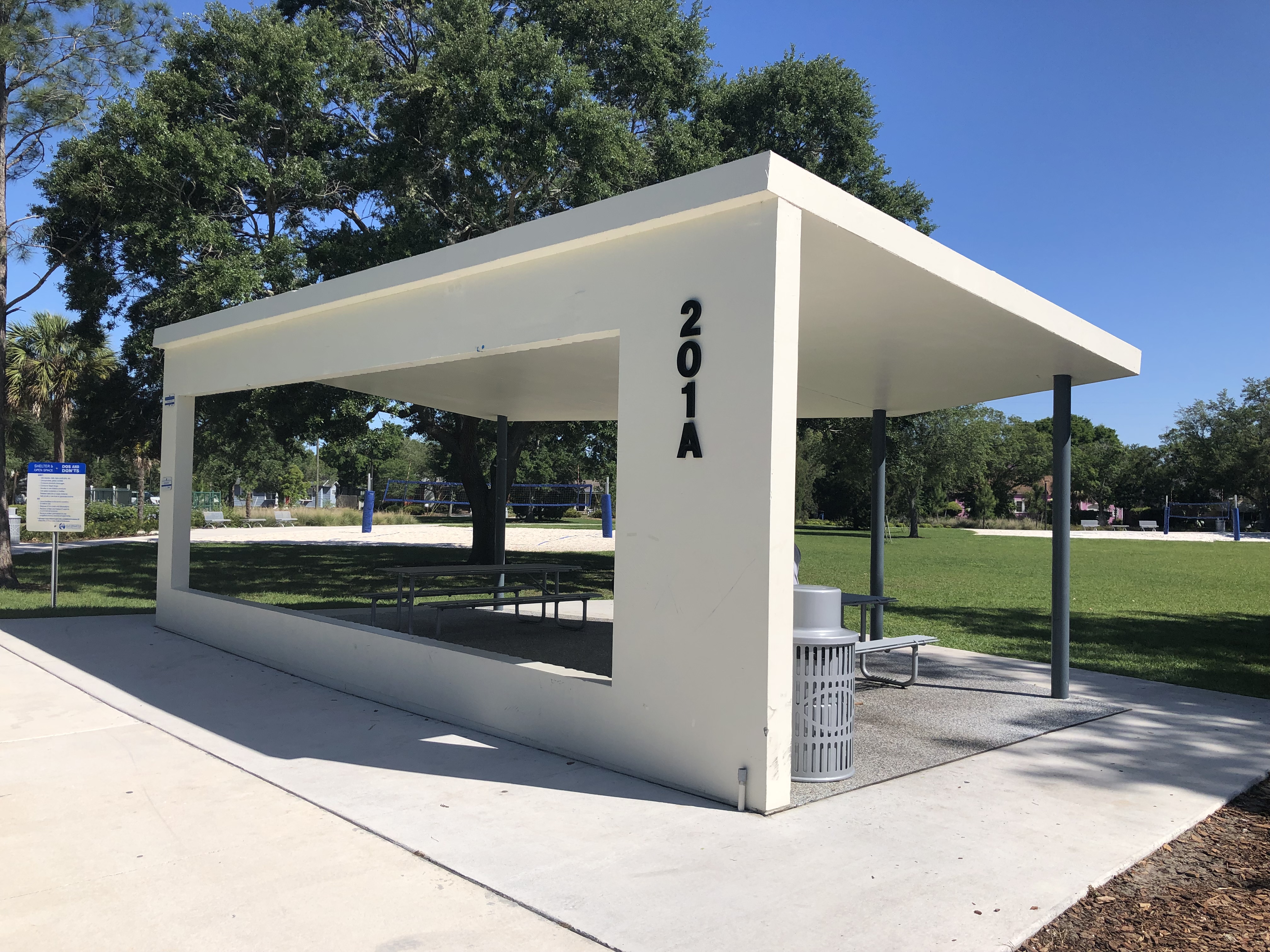 Crest Lake Park - Pavilion A (near volleyball courts)